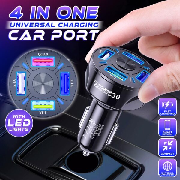 4 In ONE Universal Charging Car Port - Image 2