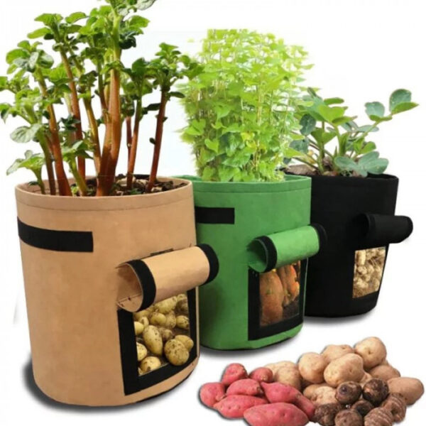 Felt Plant Grow Bags Nonwoven Fabric Garden Pot Greenhouse Vegetable Growing Bags