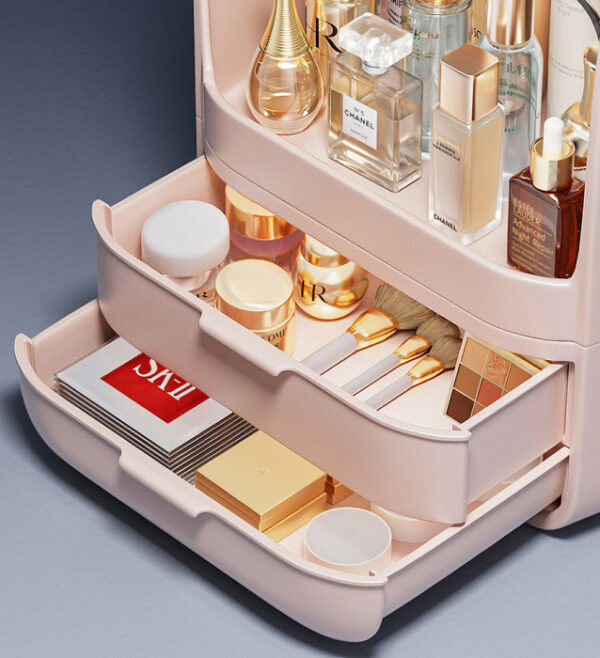 Modern Makeup Storage Organizer With Drawer - Image 5