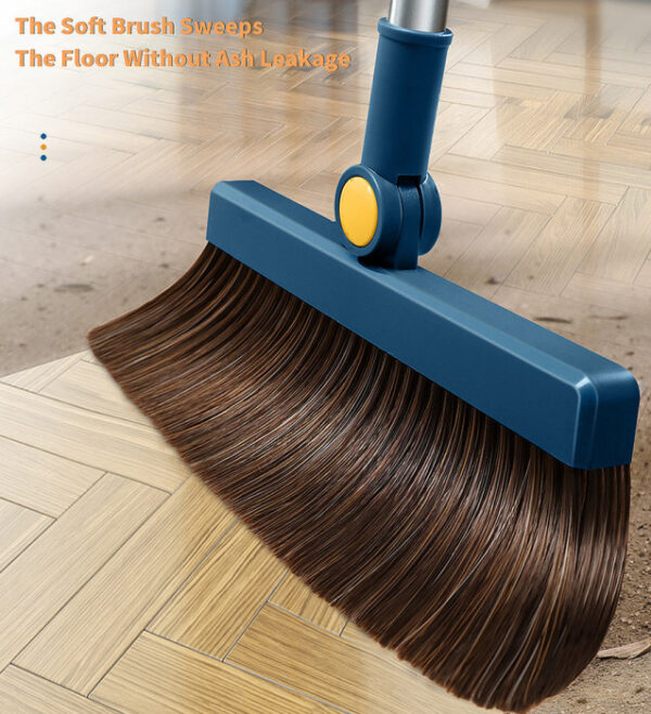 Broom and Windproof Dustpan with Adjustable Handle - Image 4