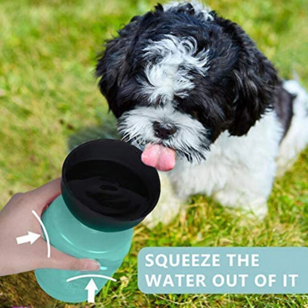 Foldable Cap Outdoor Dog Water Bottle - Image 4