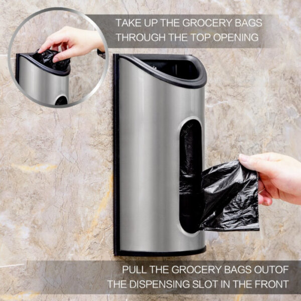 Wall Mount Grocery Bag Holder - Image 4