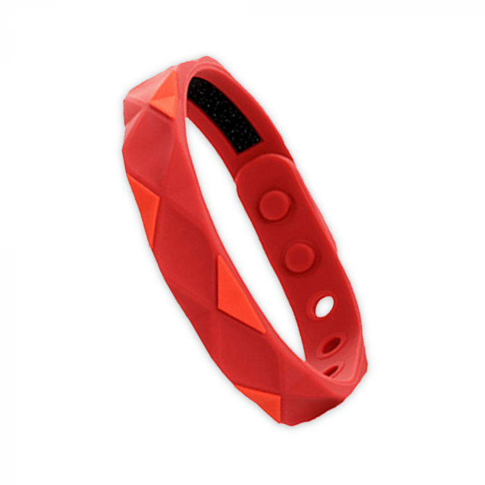 Bracelet Ions Négatifs RedUp - Silicone Énergisant Homme/Femme - Noir Et Bleu