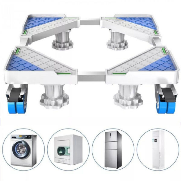 Movable & Adjustable Refrigerator and Washing Machine Holder - Image 2