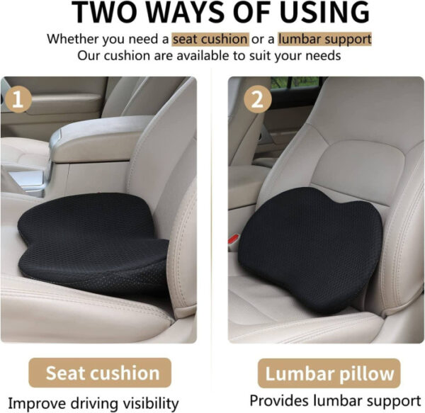 Car Seat Cushion for Shorter Drivers - Image 6