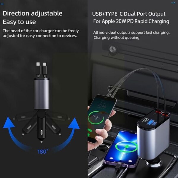 4-in-1 Car Charger - Image 5