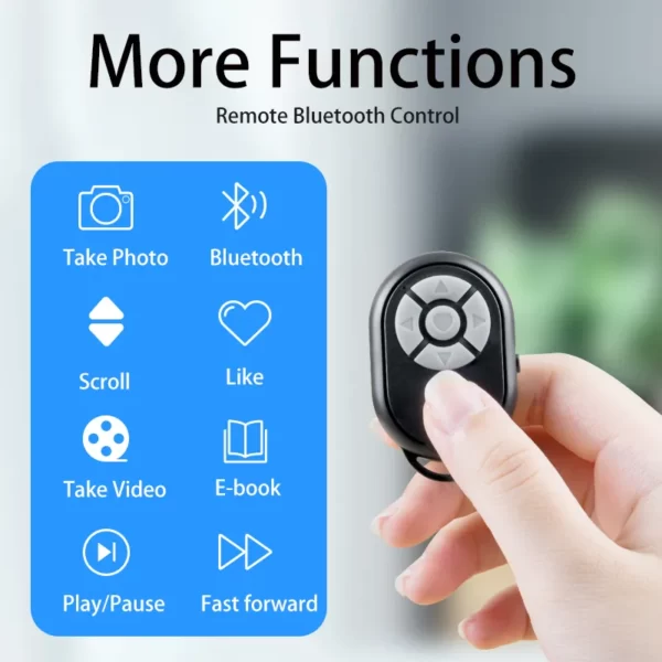 TikTok Remote Control Kindle App Page Turner, Bluetooth Camera Video Recording Remote, TIK Tok Scrolling Ring for iPhone, iPad, iOS, Android - Image 5