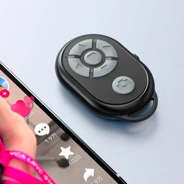 TikTok Remote Control Kindle App Page Turner, Bluetooth Camera Video Recording Remote, TIK Tok Scrolling Ring for iPhone, iPad, iOS, Android