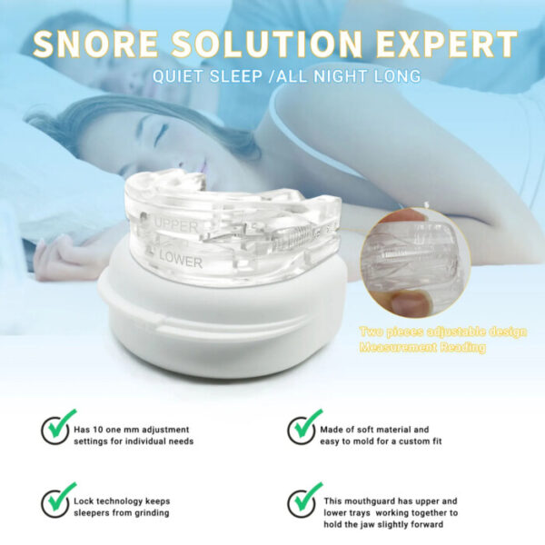 Advanced mouthpiece anti snore - Better sleep tonight with Snoring mouth guard. - Image 3