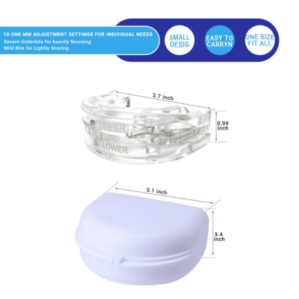 Advanced mouthpiece anti snore - Better sleep tonight with Snoring mouth guard. - Image 4