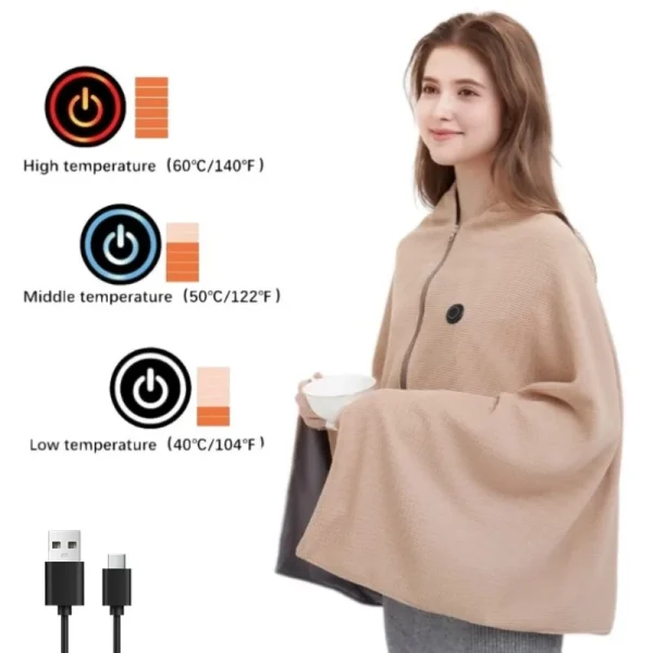 WarmWave Washable USB Heated Cape - Image 3