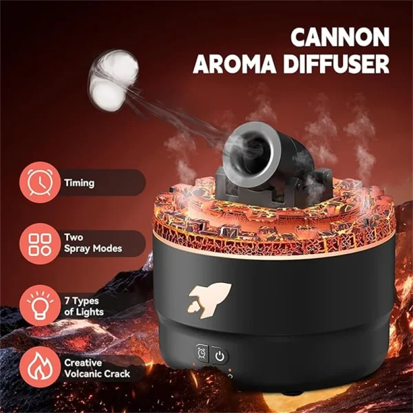 Creative Volcanic Crack Light Artillery Air Humidifier Aromatherapy