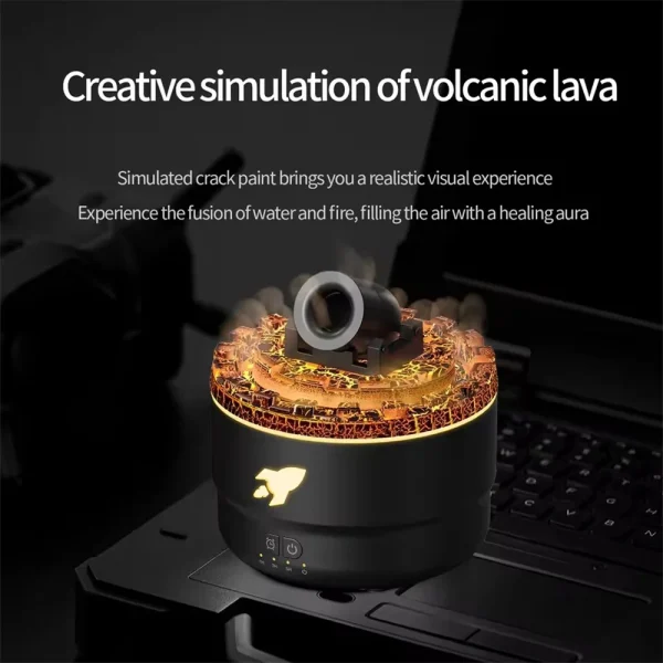 Creative Volcanic Crack Light Artillery Air Humidifier Aromatherapy - Image 8