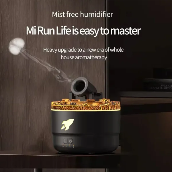 Creative Volcanic Crack Light Artillery Air Humidifier Aromatherapy - Image 2