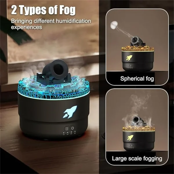 Creative Volcanic Crack Light Artillery Air Humidifier Aromatherapy - Image 5